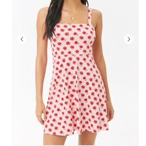 🌼Forever 21 Red Pink Floral Dress